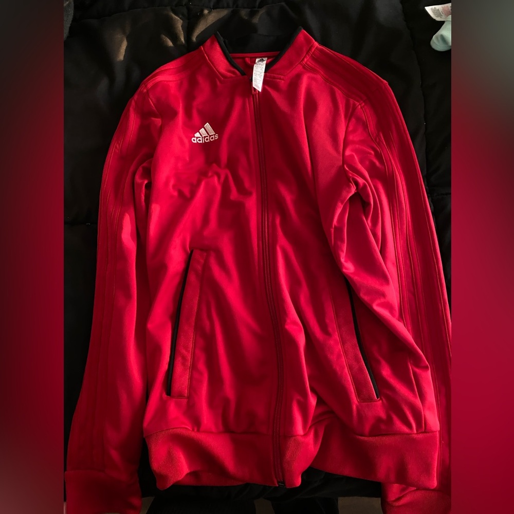 Red Adidas jacket